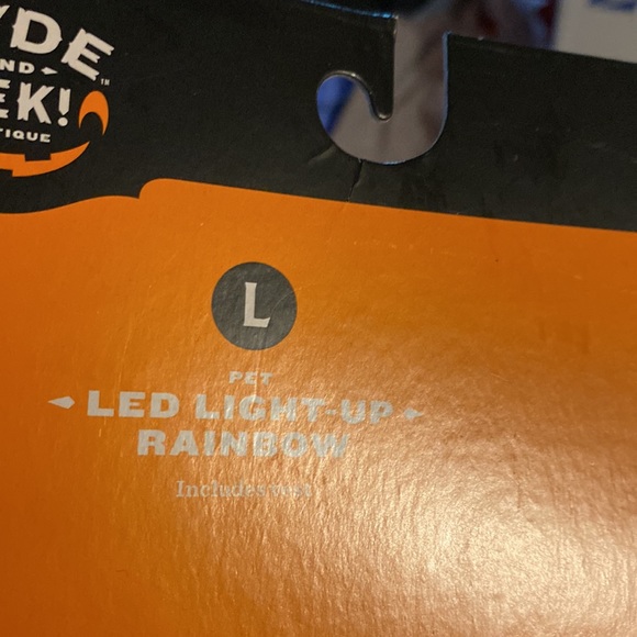 NEW LED Rainbow Soft Brights Dog and Cat Costume Hyde & EEK! Boutique size Large - Picture 9 of 14